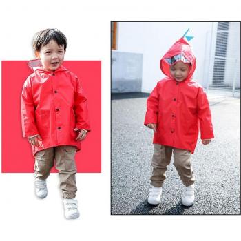 Poncho Infantil Dinosaurio a Prueba de Viento y Agua