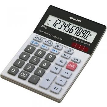 Sharp EL-M711G Calculatrice 10 chiffres avec énergie solaire