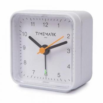 Reloj despertador analógico blanco Timemark
