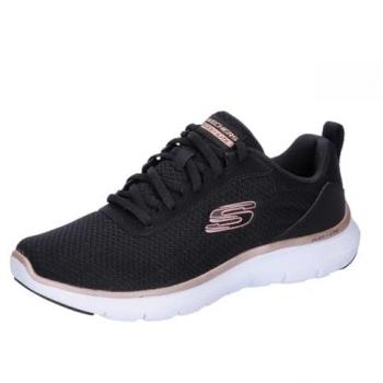 Zapatillas Skechers Flex Appeal 5.0 mujer negro malla/oro rosa