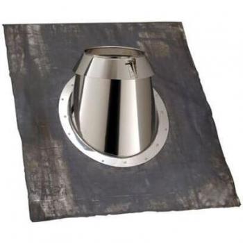 Solin universel Poujoulat 230I 0-15° Inox/Noir mat