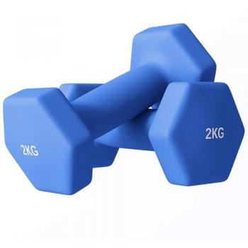 Blue Hexagonal 2kg Weight Set