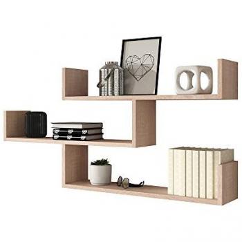 Étagère À Trois Niveaux À Chêne Sonoma Clair 119 Cm