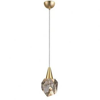 Schuller Aquaria Integrated LED Pendant Ceiling Light Matt Gold, Transparent 3000K 450Lm