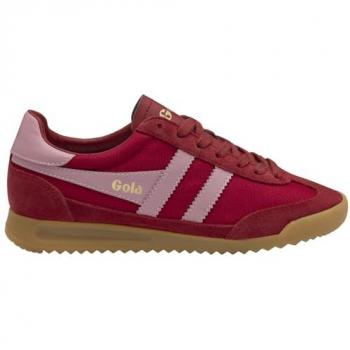 Gola Baskets Femme Tornado Glimmer Rouge Métallisé