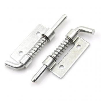 5x Spring Loaded Metal Security Barrel Bolt Latch 5.3 x 1.7cm Silver Tone