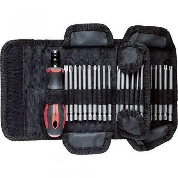 Ensemble de embouts de tournevis Toolcraft TO-6326238 1/4 (6,3 mm) 89 mm 33 pièces