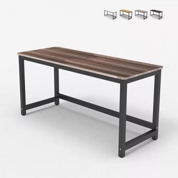 Bureau Plateau 120x60 – Couleur Marron Noyer, Style Bridgeblack