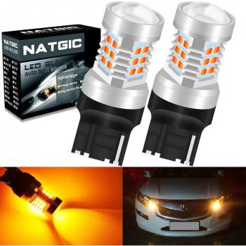 Ampoules LED T20 7440NA avec projecteur pour objectif (lot de 2)