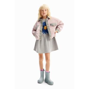 Bomber Desigual Metallizzato Rosso Bambini 5/6