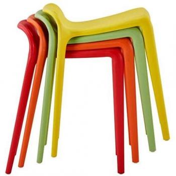 SengentoStyle 4 Krukken Apilables de Plástico Multicolor