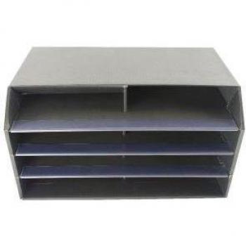 Black 8-Shelf Mail Sorter by Q-Connect