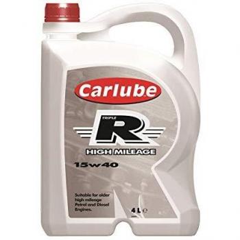 Carlube Triple R 15W-40 A3/A4 SN Oil High Mileage Petrol & Diesel Engines 4L