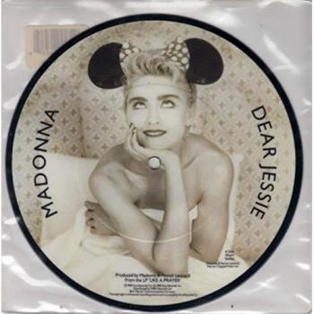 Madonna Dear Jessie - Stickered Sleeve 1989 UK 7 picture disc W2668P