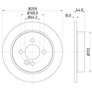 HELLA Bremsscheibe 8DD 355 115-261