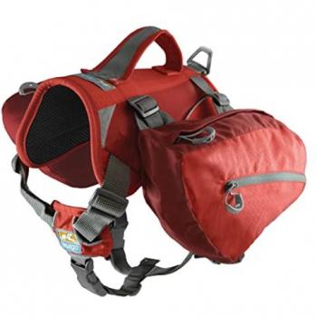 Kurgo Hunde-Geschirr Hundetasche Baxter Backpack rot