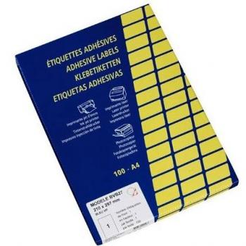 Boîte de 100 Étiquettes Adhésives Jaunes