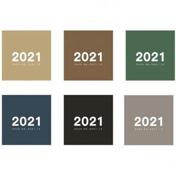 Solid Color Desk Calendar
