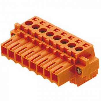 Conector PCB Weidmüller 10 vías, paso 3.5mm, 17A, color Naranja, montaje de cable, terminación Tornillo