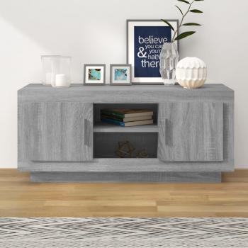 VidaXL Mueble de TV madera contrachapada gris Sonoma 102x35x45 cm
