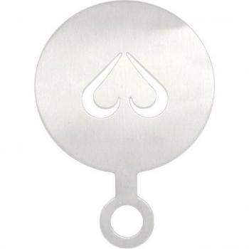 Stainless Steel Heart Coffee Pattern Stencil