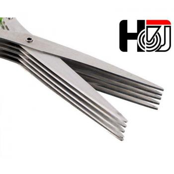 Multi-Layer Stainless Steel Kitchen Scissors and Herb Cutter