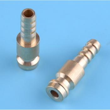 LETAOSK 2pcs 6mm Gold Diameter Gas & Water Male Quick Connector Adapter for TIG Welding Torch