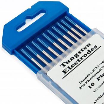 WL20 Zirconiated Tungsten Electrodes - 10 Pack Blue Tip