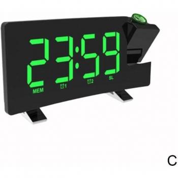 Reloj Mesa Doble Curva con USB y Radio