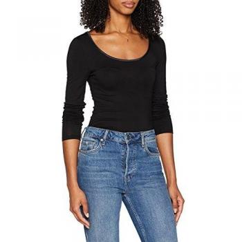 Damart Tee-Shirt Manches Longues Thermolactyl Maglia Termica, Nero
