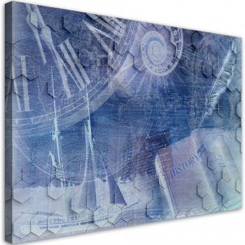 Impresión Artística Azul 60x40