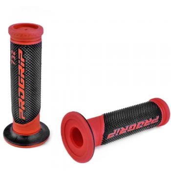 Poignée ProGrip 732 noir rouge pour scooter 50 à boîte moto Ø22mm