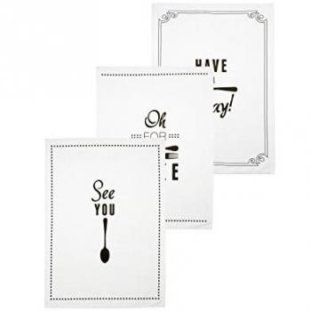Pun and Games Set Of 3 Tea Towels
