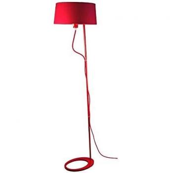 Aluminor Lampadaire design en métal rouge