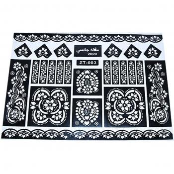 Henna Stencil ZT-003 - Temporary Body Art Design Tool
