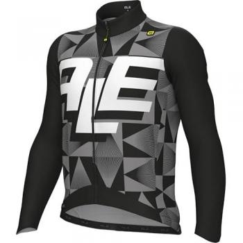 Ale Pr-e Multiverso Black Long Sleeve Jersey for Men, Size S