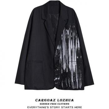 Chaqueta Holgada Graffiti Gótica Dark Series para Hombre y Mujer