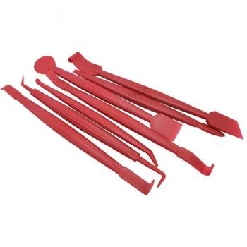 7pc Carbon Fiber Car Scraper and Squeegee Tool