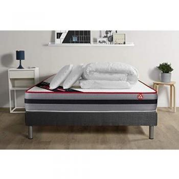 Pack cama completa VITALIT 200x200 cm con muelles y viscoelástica