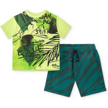 Conjunto de niño Tuc Tuc Espíritu Salvaje - camiseta de manga corta y bermuda con cordón de ajuste