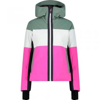 Giacca Twill con Cappuccio Bianco/Fucsia per Donna XL – CMP Fix Hood