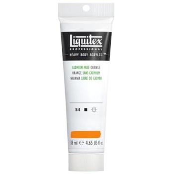 Peinture professionnelle Liquitex Heavy Body, 138 ml, Orange sans cadmium