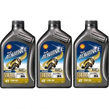 SHELL - Olio Scooter Advance Ultra 4t Lubrificante Sintetico 1l 5w40