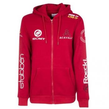 Felpa donna Equestro cappuccio rosso XS
