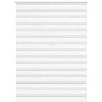 VidaXL Zebra Blind White 165x230 cm Fabric Width 160.9 cm Polyester