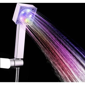 LED Rainfall Shower Head - Color Changing