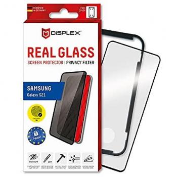 Displex Real Glass, Privacy Full Cover Panzerglas für Galaxy S21