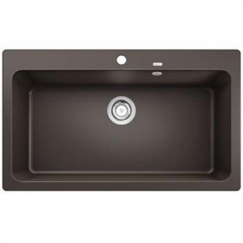 Blanco Lavello ad Incasso Naya XL9 1 Vasche Dimensioni 86 x 51 cm Silgranit Colore Caffe