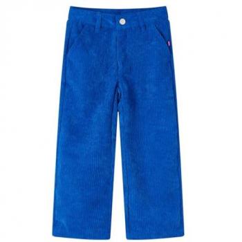 Cobalt Blue Corduroy Trousers for Kids, Size 92