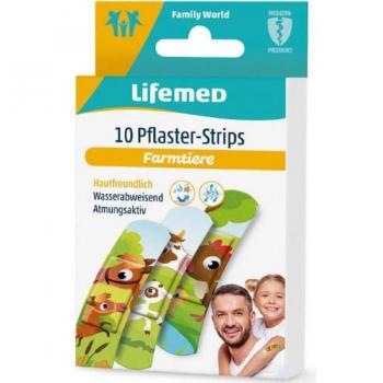 Lifemed Kinder Pflaster Strips Farmtiere 10er